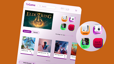 Game store app branding design graphic design illustration logo typography ui ux vector web