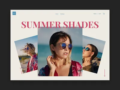 Summer Shades design landingpage landingpagedesign web website