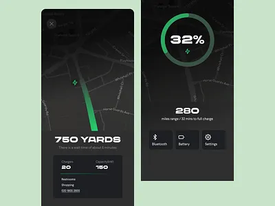 EV - Find my charger app app design design ui ui ux design ui design ux