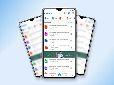 CSCAN Document App app branding design document document reader illustration reader reader app scanner scanner app ui ux vector