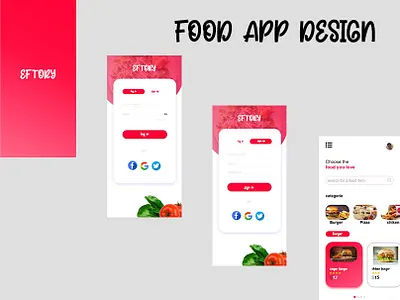 FOOD APP DESIGN graphic design ui uiux ux