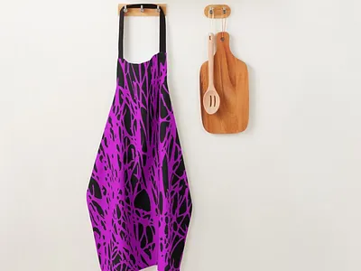 Grab it in our redbubble shop apron black curves design kitchen lines online onlineshopping pattern purple redbubble seamless shop
