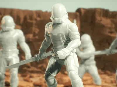 The pixels must flow... cinema4d dune sci fi u render