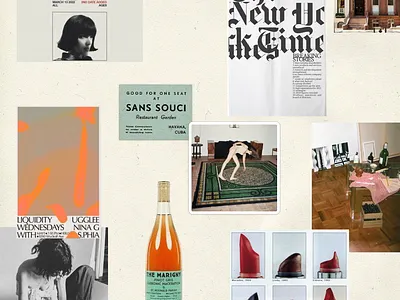 The Protagonist Concept Mood Board branding design