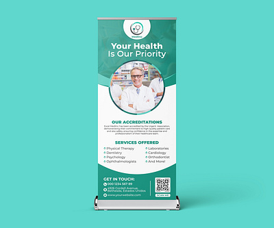 Medical Roll-up Banner/ Retractable/ Pull-up Banner bannerdesign clinicadvertising creativedesign custombanner customprinting displaybanner healthcarebranding healthcaresolutions healthfirst hospitalmarketing marketingmaterials medicalcare medicalmarketing medicalpromotion medicalservices patientcare printdesign pullupbanner retractablebanner rollupbanner