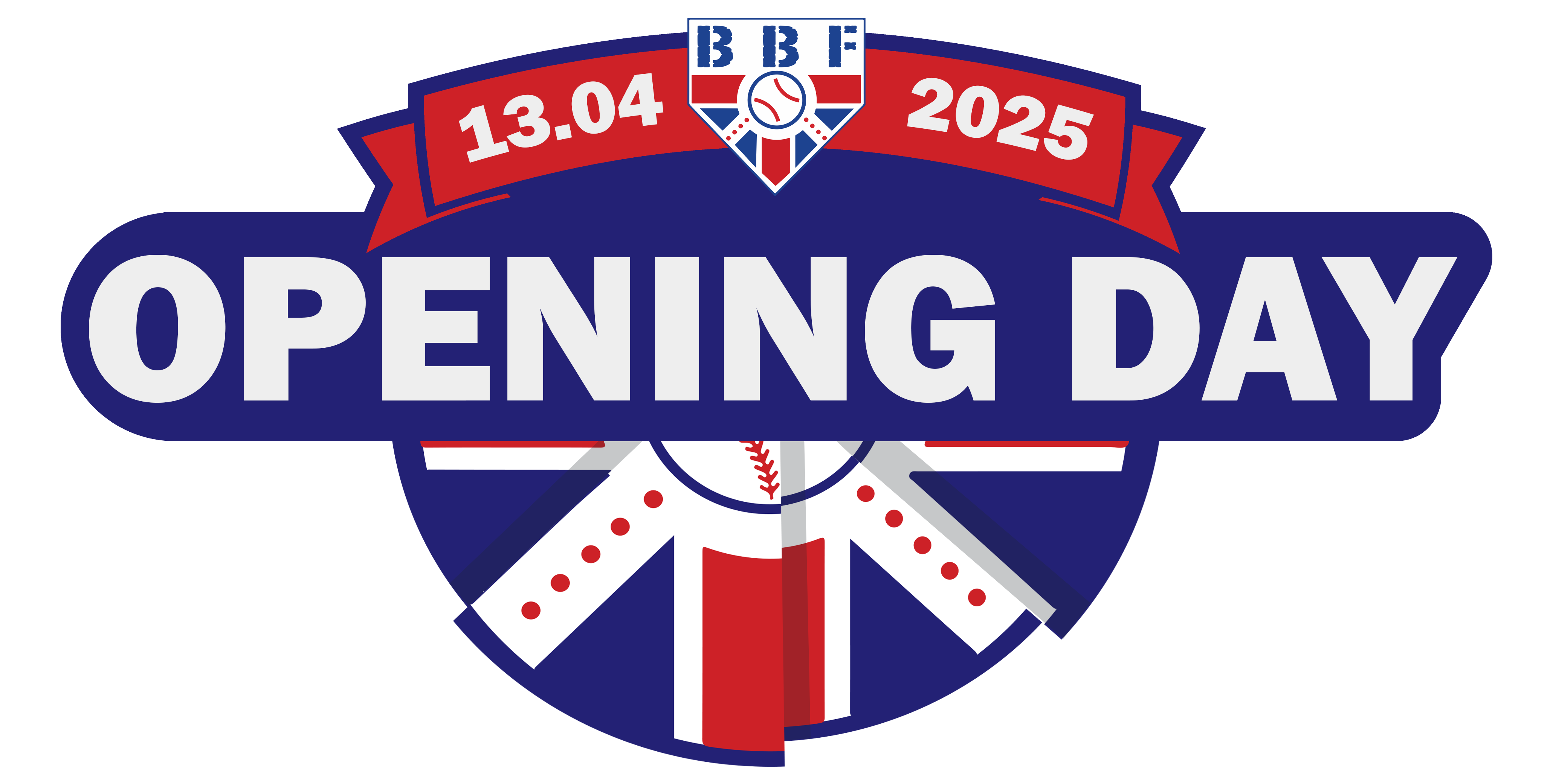 British Baseball Opening Day 2025 baseball baseball logo graphic design logo logo design sport sports logo