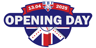 British Baseball Opening Day 2025 baseball baseball logo graphic design logo logo design sport sports logo