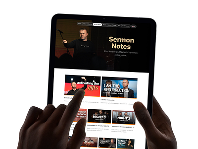 Sermon notes CMS page article blog blog layout cms content management system grid grid ui layout minimal notes ui web design web ui website