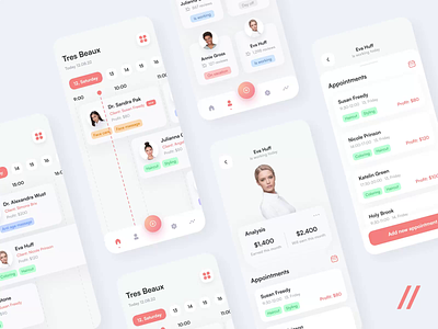 Beauty Salon App android animated animation app appointments beauty salon design interaction interface ios mobile mobile app mobile interface mobile ui motion motion design motion graphics ui uiux ux