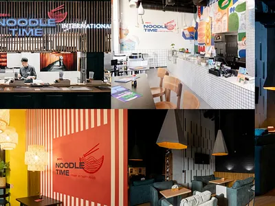 Logo Noodle Time, Street Food branding cafe logo food logo insp inspiration logo minimal noodle resto logo