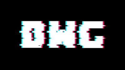 Glitch Text Effect Design branding clean design graphic design illustration logo vector