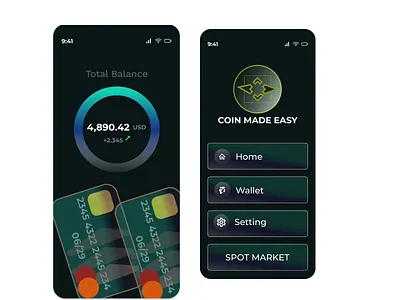 Crypto app branding crpto app design graphic design illustration mobile app mobile design typography ui ux