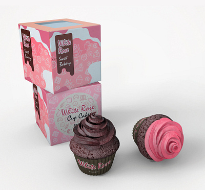 CUSTOM CUPCAKE BOXES graphic design