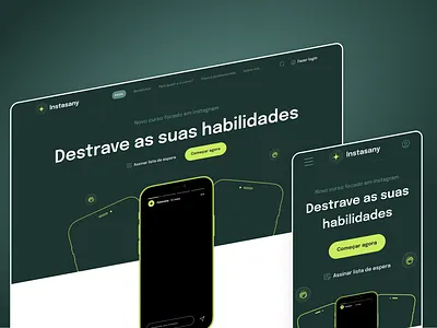 Instasany Redesign ui user interface ux web design