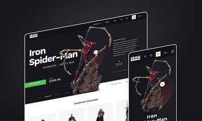 Iron Studio Redesign ui user interface ux web design