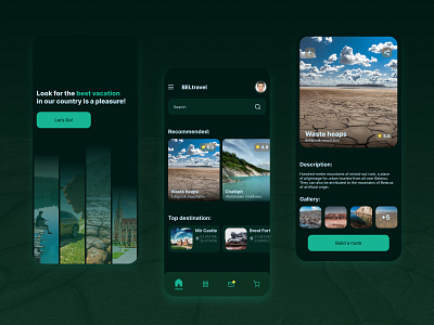Mobile App BELtravel branding design figma illustration logo typography ui ux vector web