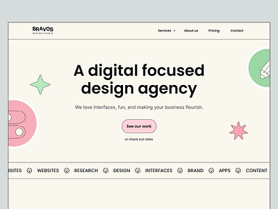 Landing Page - Studio Bravos figma figmadesign ui ux web webdesign