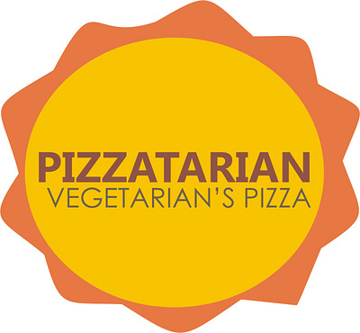 pizatarian graphic design logo