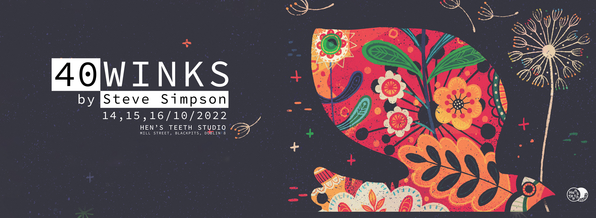 D A N D E L i O N art dandelion design exhibition folk fun illustrated illustration myths nature prints shop steve simpson wall art