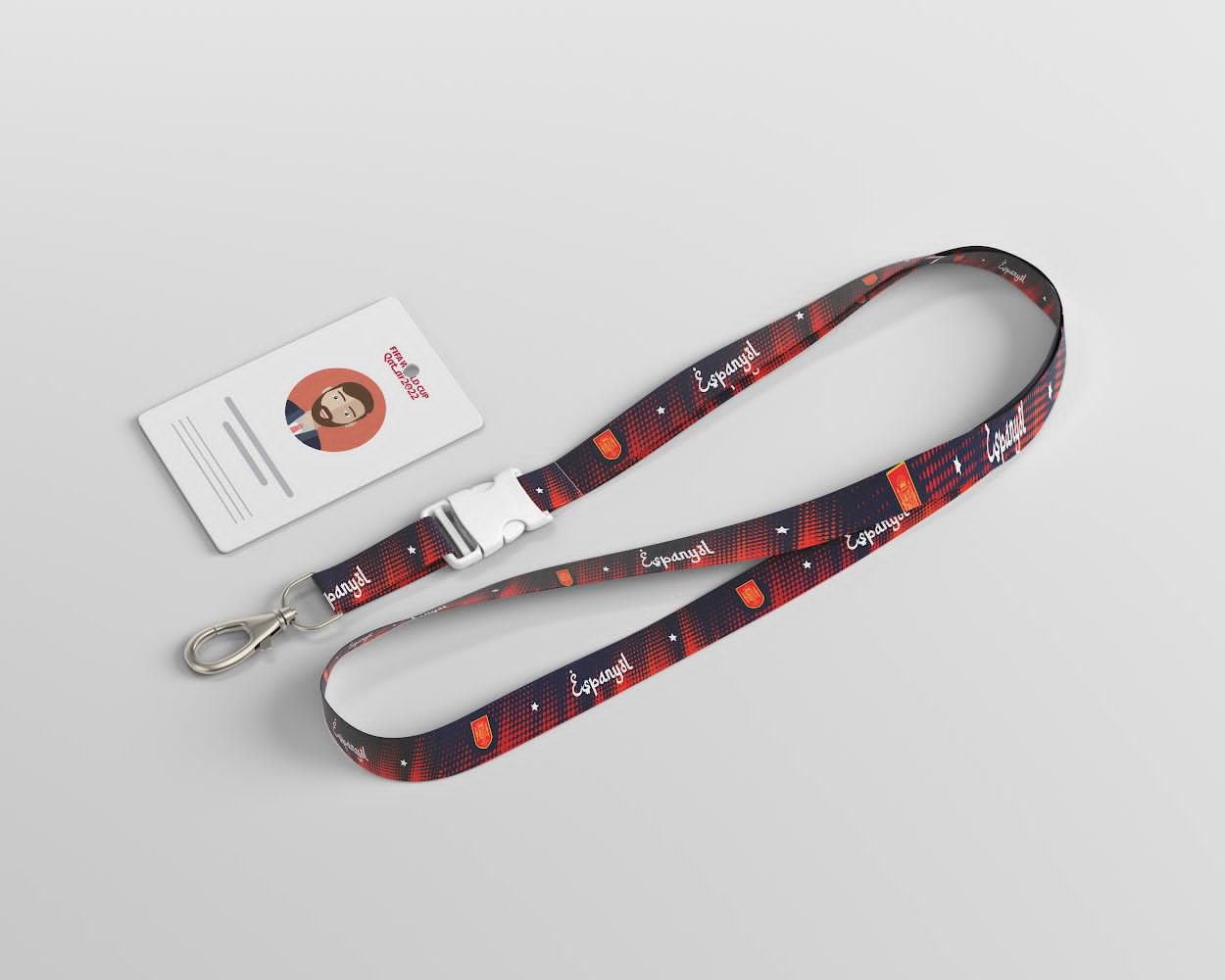 Complete lanyard design by Fiona on Dribbble