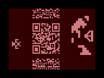 QR's Revenge art ascii ascii art atari atascii qr qr code retro text text art yars revenge