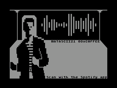 1-Bit Rick 80s art ascii ascii art atari atascii retro rick astley rickroll rock spotify text text art