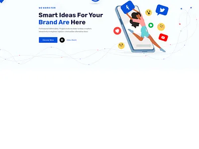 Landing Pages Banner business graphic design logo motion graphics ui