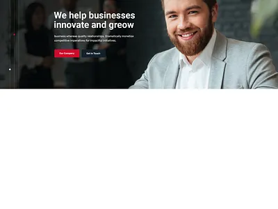 Landing page banner branding graphic design logo ui