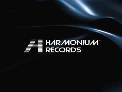 Harmonium Records branding concert design graphic design logo minimalist modern modernist music musician record label sound