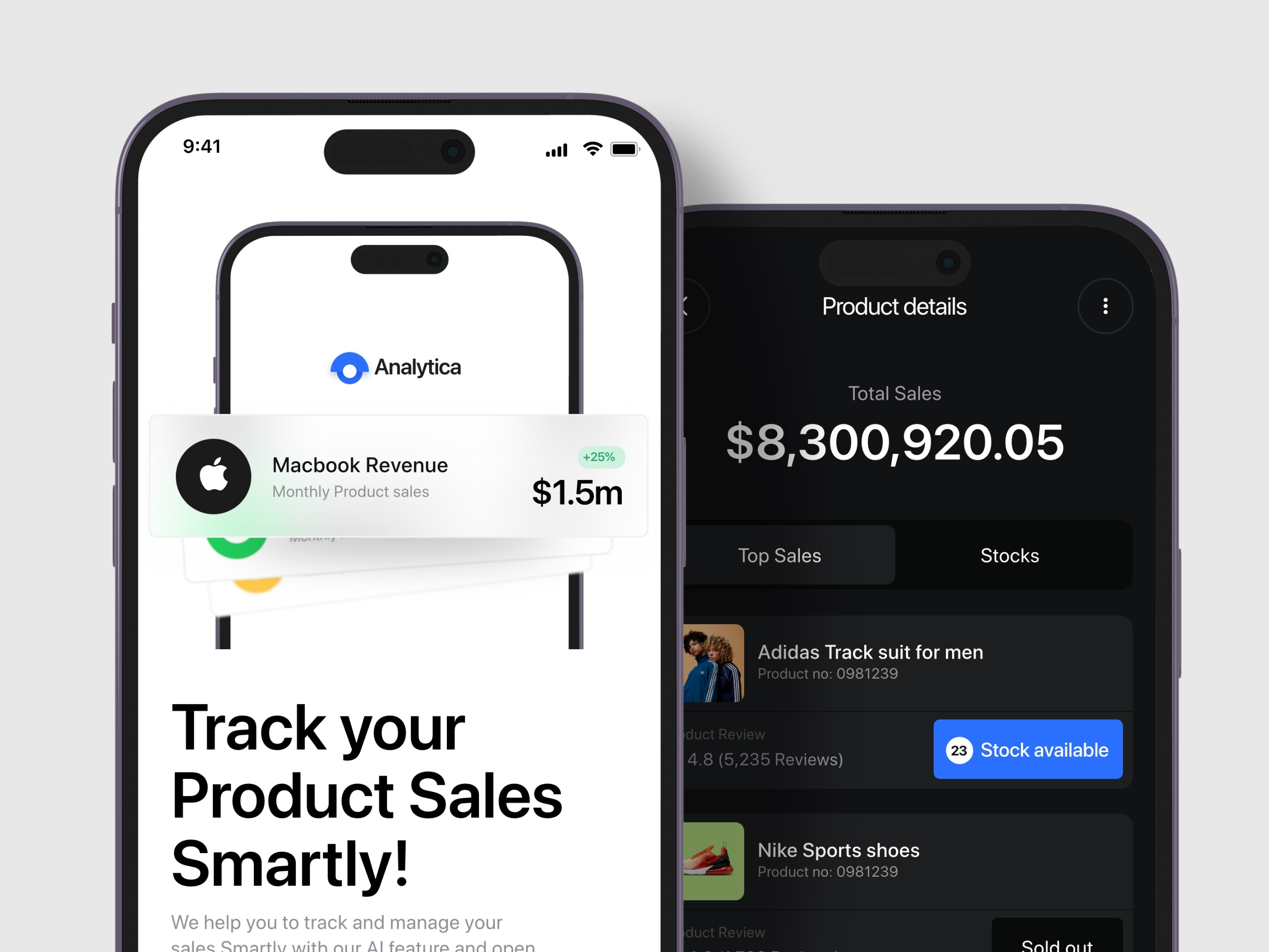 Analytica Sales management app by Basit A. khan 👋 on Dribbble