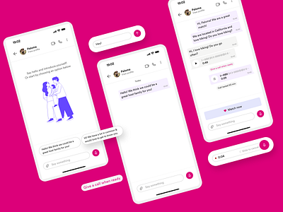 In-app messaging for cultural exchange mobile app design in app message messaging product design ui ui inspo ux