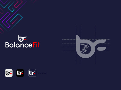 Fitness App Logo animation branding design graphic design illustration logo logo design motion graphics ui ux vector