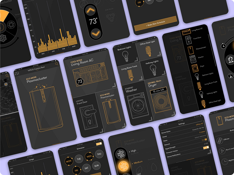 Connected Device Platform Mobile App by PencilProne on Dribbble