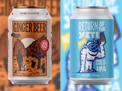 2 Brews beer cactus can design corporate identity craft beer desert design illustration label design lettering logo logo design packaging yeti
