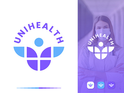 Unihealth | Healthcare Logo Design brand identity branding doctor logo health health logo healthcare healthcare logo hospital hospital logo logo design logo mark logos medical medical care medical logo medicine logo nursing nursing home pharmacy logo