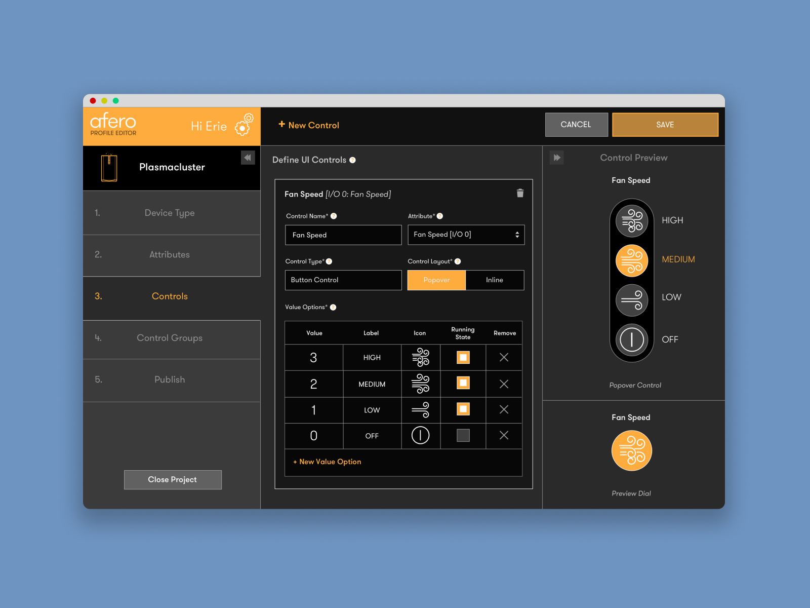 Smarthome device profile editor desktop app by PencilProne on Dribbble