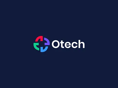 Otech branding letter mark monogram logo logo design logo designer negative space logo o o letter logo o logo otech startup tech company tech logo techno technologies technologist logo technology