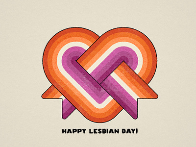 Happy International Lesbian Day! design gay illustration lesbian lgbtq pride trans transgender vector