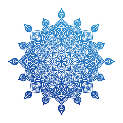 The Blues adobe photoshop design gradient graphic design illustration mandala photoshop symmetry vector