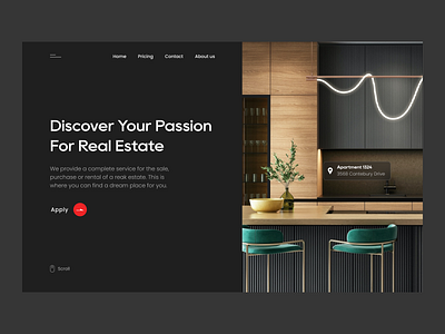 Falcon - Premium Real Estate Finder agent appartements building clean finder home premium property property management real estate realtor rent ui ui ux web design