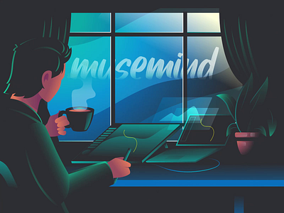 Hello from Musemind Creative Team 🎨 animation art artist branding carec character design creative desginer desk digital art flat design graphic design hand drawn hero illustration illustrator product illustration ui illustration vector vector illustration