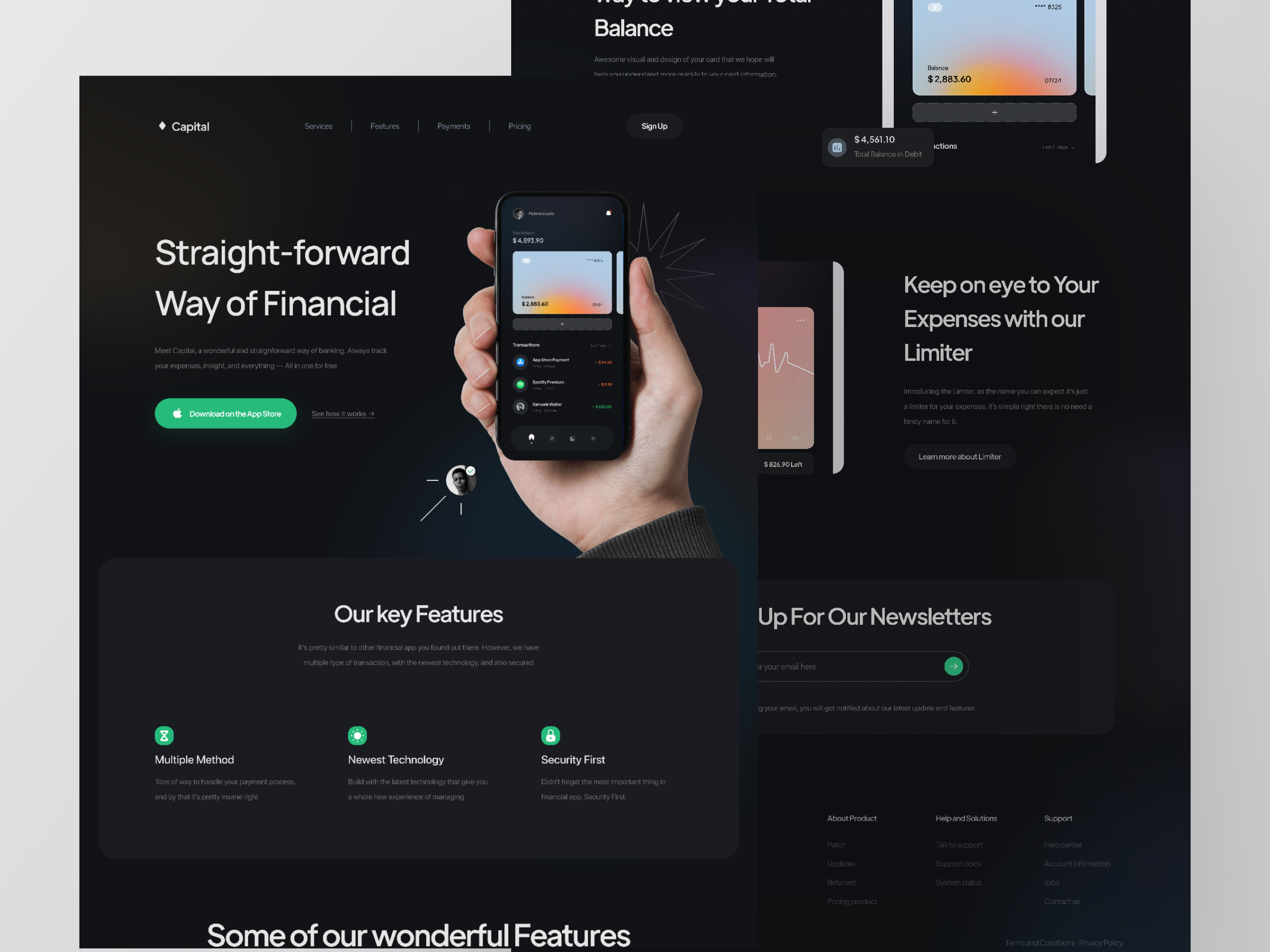 Example of Webflow Edits, New Pages, Responsiveness