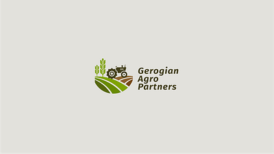 Georgian Agro Partners [Logo] agro branding design illustration inspiration logo logos tractor vector wheat