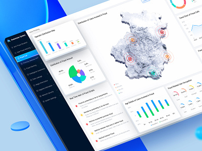 Phone Fraud Data Dashboard chart dashboard design monitoring web