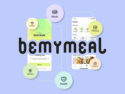 Nutrition management app app branding delivery food logo nutrition ui