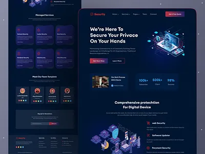 Digital Hacking & Cybersecurity website animation cyber cyber attacks cyberattack cybersecurity landingpage data security hacker hacking internet security kit privacy saas landingpage security security patch social media security ui uiux design vpn webdesign website landingpage design