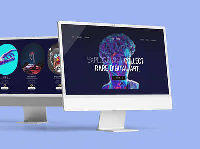 NFT-ARTO Free Adobe XD Template artsit design free interface minimal nft template ui uikit ux website