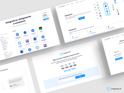 Integrate.io Website Design design ecommerce ui ux webdesign