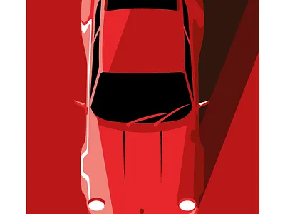 PORSCHE 911 BY HURIWEGEN automotive art bespoke digital art car art car poster huriwegen illustration porsche 911 porsche poster porshce poster