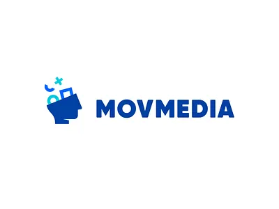 MOVMedia - Visual Communication Studio brand brand identity branding clean logo logotype media pattern production
